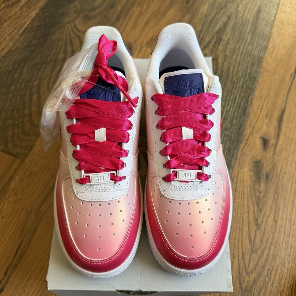 Nike Air Force 1 '07 Kay Yow Cancer Fund Pink White Womens 5.5 CT1092-100 - Picture 10 of 14